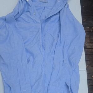 Men's Light Blue Casual Button-Down Shirt